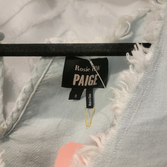 BNWT Paige Denim Dress with Raw hem - Picture 2 of 2